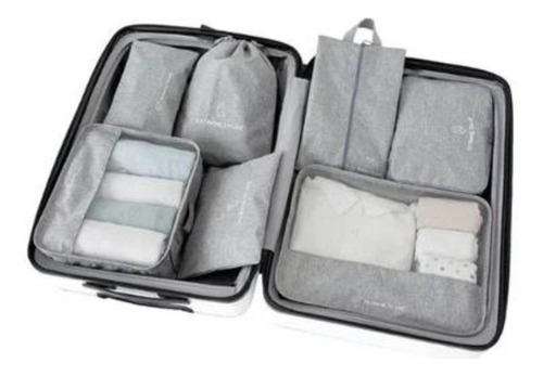 Kit Organizador De Ropa Y Equipaje 7 Piezas Premium Viajes