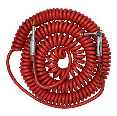 Cable Bullet 30 Ft. Cable Premium Vintage Coil - Rojo - Cone