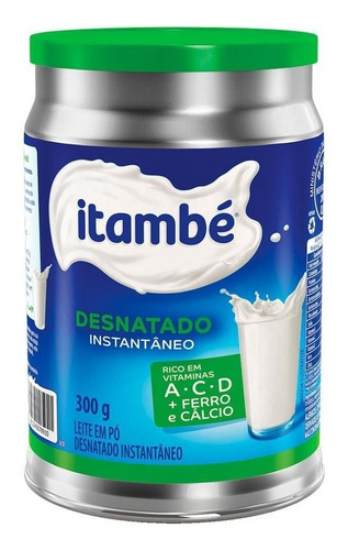 Atacado C/11 Leite Em Pó Desnatado Itambé Lata 300g