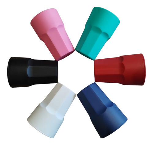Vaso Plastico Facetado X300 U Colores 450 Cc Duro Evento 
