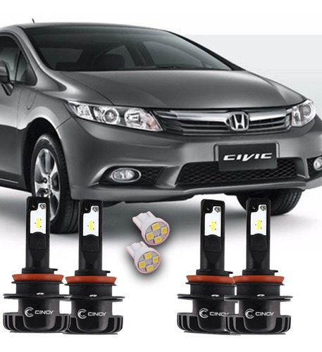 Kit Lampada Super Led Plus Cinoy Honda New Civic 2012 A 2019