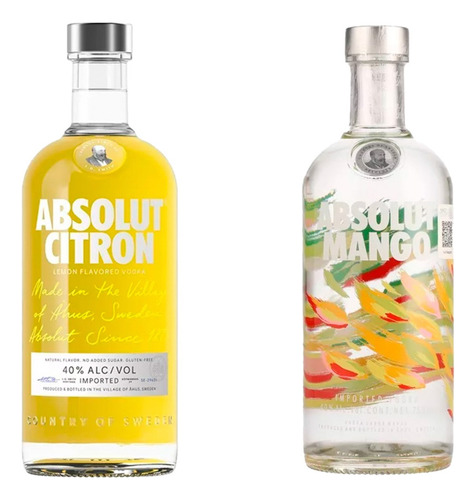Vodka Absolut Mango + Absolut Citron 750ml Duopack