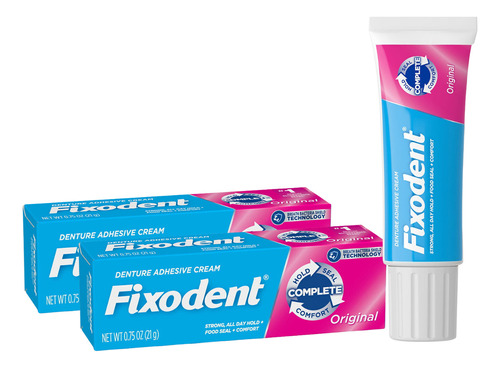 Kit 2 Fixodent Creme Adesivo Para Dentaduras