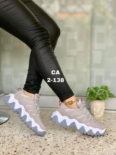 Zapatos Tenis Zapatillas Plataforma Deportivos Dama Mujer