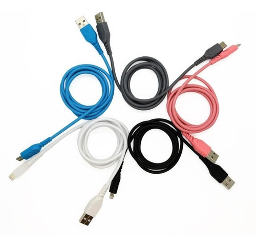 Cable Usb Carga Rapida Tipo Micro Usb A Usb 2amp Color Blanco