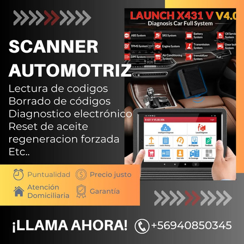 Scanner Y Diagnostico Electronico Automotriz A Domicilio -