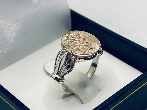 Anillos Profesión Médico/a De Plata 925 Y Oro 9k