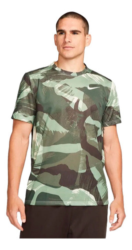 Camiseta Nike Dri-fit Camuflado Hombre-verde