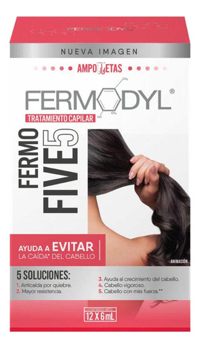 Tratamiento Capilar Fermodyl Anticaida 12 Ampolletas De 6ml
