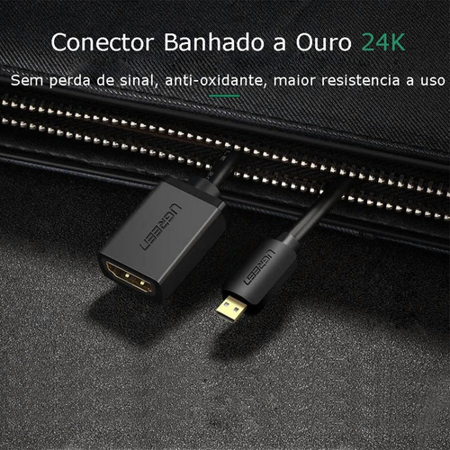 Imagem 9 de 9 de 20134 Ugreen - Micro Hdmi Para Hdmi Fêmea