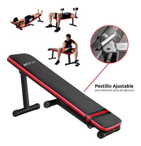 Imagen 3 de 8 de Banca Abdominales Y Ejercicios Multifuncional Plegable K-fit