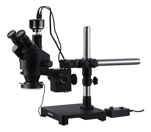 Amscope Microscopio De Zoom Estéreo Trinocular Negro 3.5x-.
