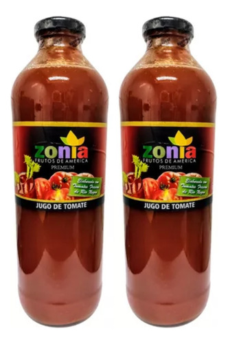 Jugo De Tomate Zonia X 910 Ml (con 100% Jugo De Tomate) X2 U