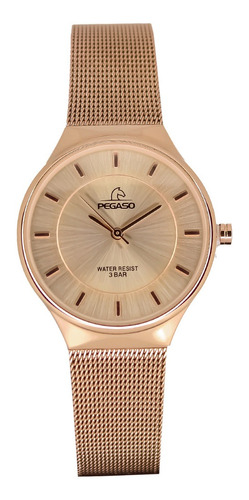 P6483rg-171701a - Reloj Pegaso Fashion Malla Oro Rosa