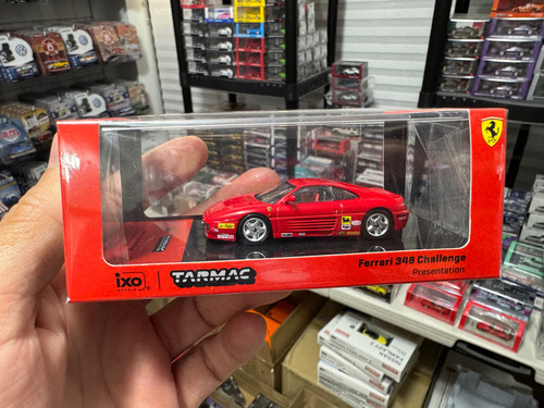 Tarmac Ixo Models Hobby64 Ferrari 348 Challenge Presentation Color Rojo