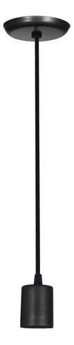 Lámpara Colgante Vintage Portalampara Cable Bell05 Color Negro