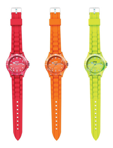 Clarín Relojes Coloridos Set 5 De 3 Relojes 