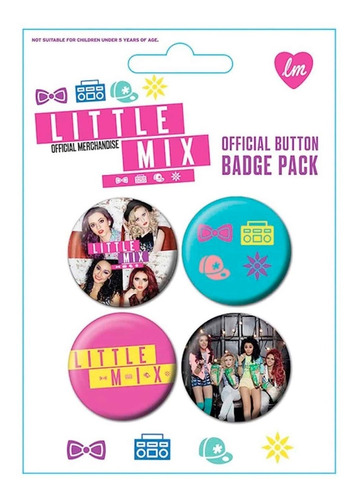 Pack De Chapitas Originales Little Mix