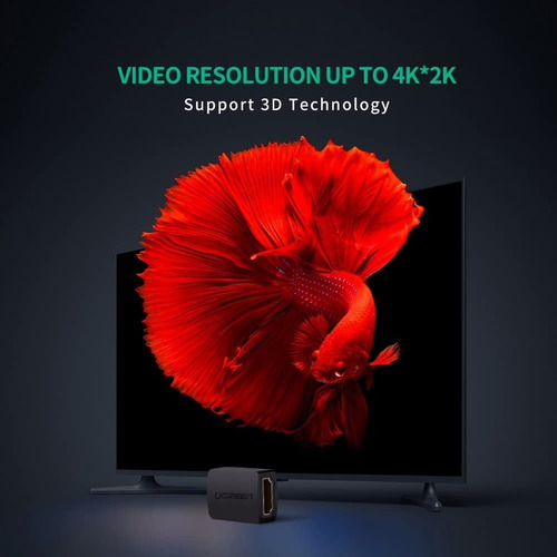 Imagen 5 de 7 de Adaptador Hdmi A Hdmi Ugreen Hembra A Hembra 4k