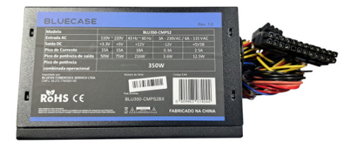 Fonte Bluecase 350w Blu350-cmps2