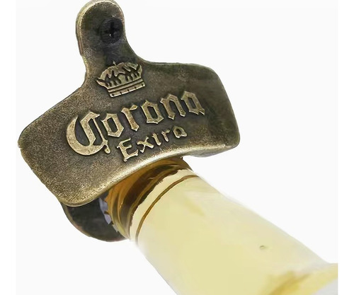 Destapador De Botellas Cerveza Corona Color Cobre Generico