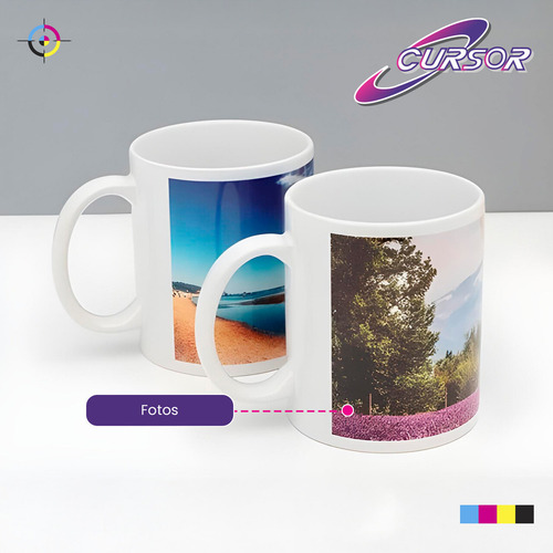 Taza Blanca Para Sublimar Cursor 11oz 12pzs Caja Tazas Subli