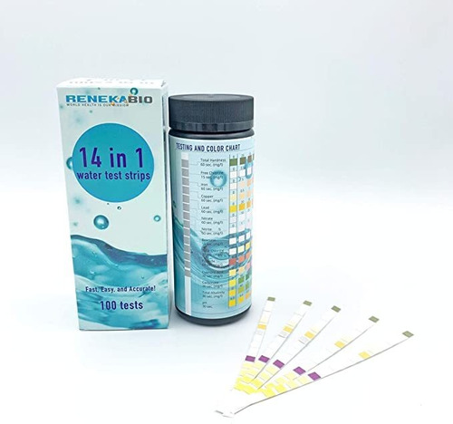 Agua Potable Kit De Prueba Probador 14-en-1 Tiras De Piscina