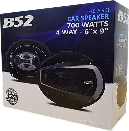 Imagen 5 de 7 de Parlantes B52 6x9 4 Vías Con Reja Y Caja Doble De Regalo