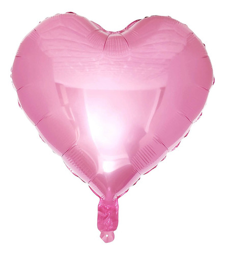 Globos Con Forma De Corazon Rosa Perla San Valentin 10 Pzs