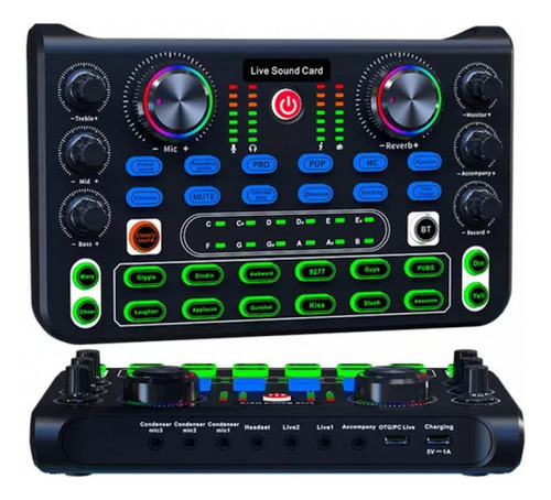 Mini Mezclador De Sonido Portátil Voice Changer Para Dj