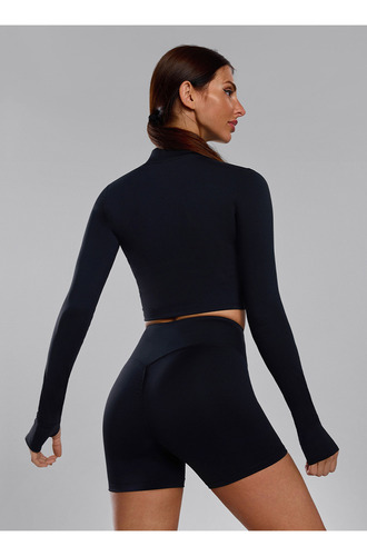 Conjunto De Jersey De Manga Larga Y Corto Con Cremallera Fro