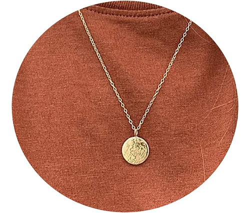 Collner Dainty Full Moon Collares Para Mujer 14k Chapado En