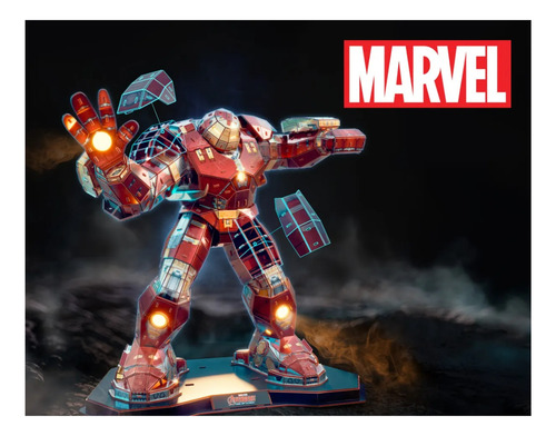 Rompecabezas De Hulkbuster Marvel Con Luces 348 Piezas Puzzles