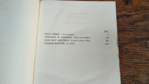 Los Premios Pulitzer Novela 1957 Jose Janes (Usado)