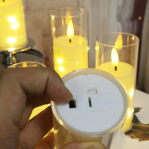 Lámparas Led Con Pilas, Vela Sin Llama De 5,5 X 15 Cm