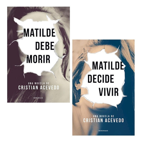 Pack Acevedo Cristian - Matilde Debe Morir + Decide Vivir