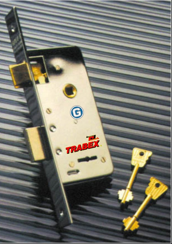 Cerradura Trabex 6624 Puerta Seguridad Exterior 2 Llaves