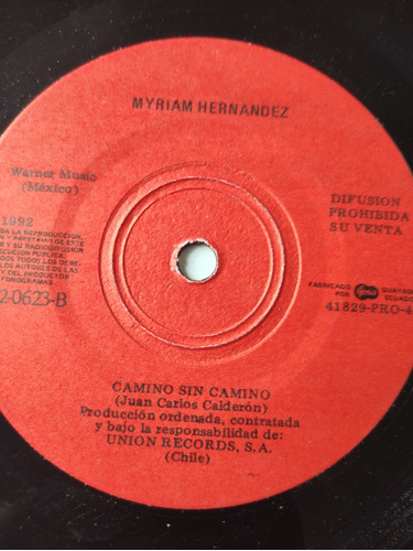 Vinilo Single De Myriam Hernández Camino Sin (ac131