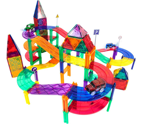 Picassotiles Juego De 128 Pizas De Bloques De Construcción D