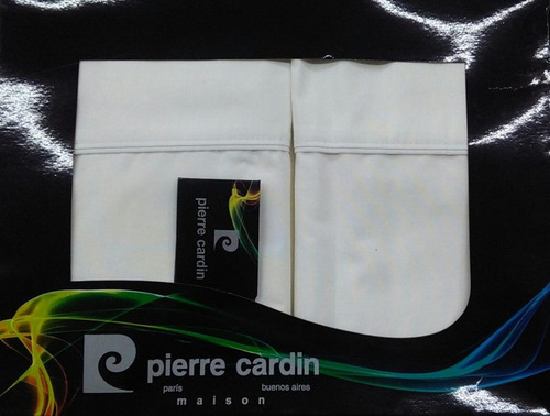 Imagen 2 de 5 de Sabana King Algodon Pierre Cardin 180 Hilos Percal Colores