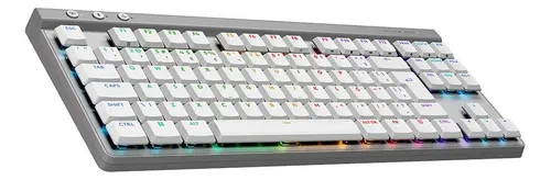 Imagem do produto Teclado Mecânico Gamer sem fio Logitech G515 TKL Lightspeed Switch Brown Tactile - Branco em Mercado Livre