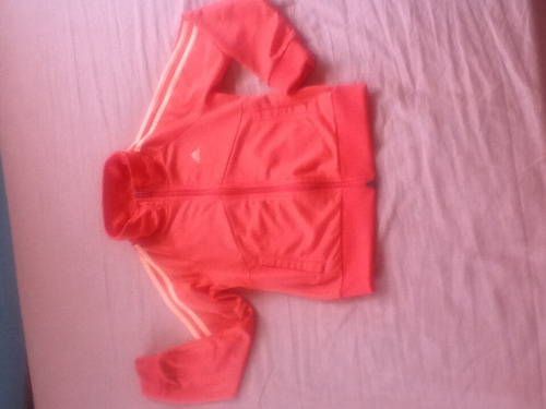 Casaca Anaranjada Marca adidas, Talla: 8 Años ; Xs.