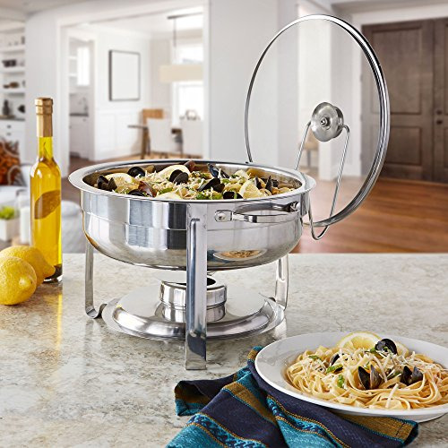 Chafer De Buffet Redondo De Acero Inoxidable Artisan Con Tap