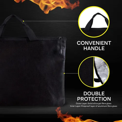 Wilstock Bolsa De Documentos Ignifuga 13 X 9.4 Pulgadas