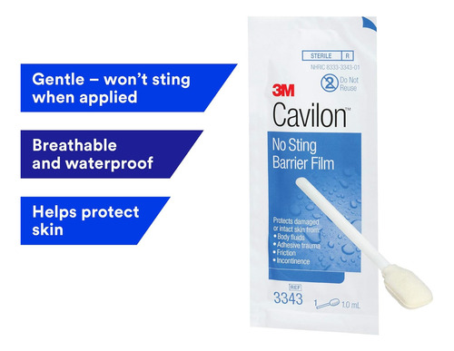 25aplicadors 1ml Cavilon 3343 Piel Protecc Pelicula Barrera