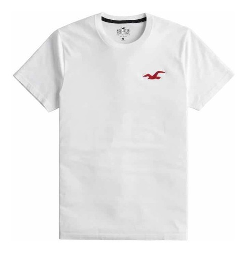 Remera Hollister Original Casual Lisa Logo Básica Importada