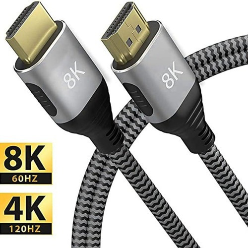 Cabo Hdmi 8k 60hz 4k 120hz Hdr Ps5, Xbox, Qled 3 Metros