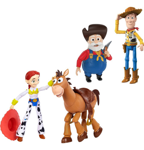 Woody Jessie Tiro Al Blanco Oloroso Pete Toy Story Set X 4