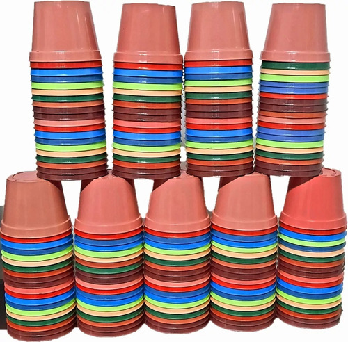 Imagen 1 de 2 de Pack 100 Macetas De Plastico Nº 10