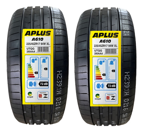 Kit 2 Pneus 225/45r17 94w Tl A610-2 Xl Aplus Aro 17